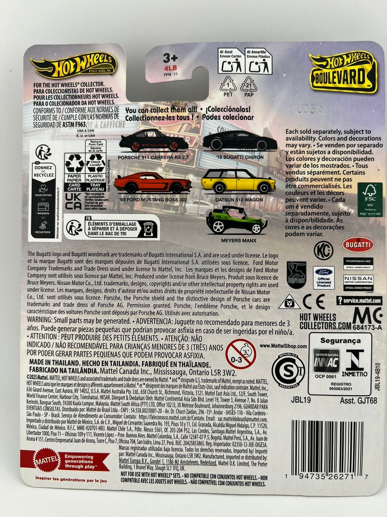 Hot Wheels Premium Boulevard – Porsche 911 Carrera RS 2.7 Fishwheels