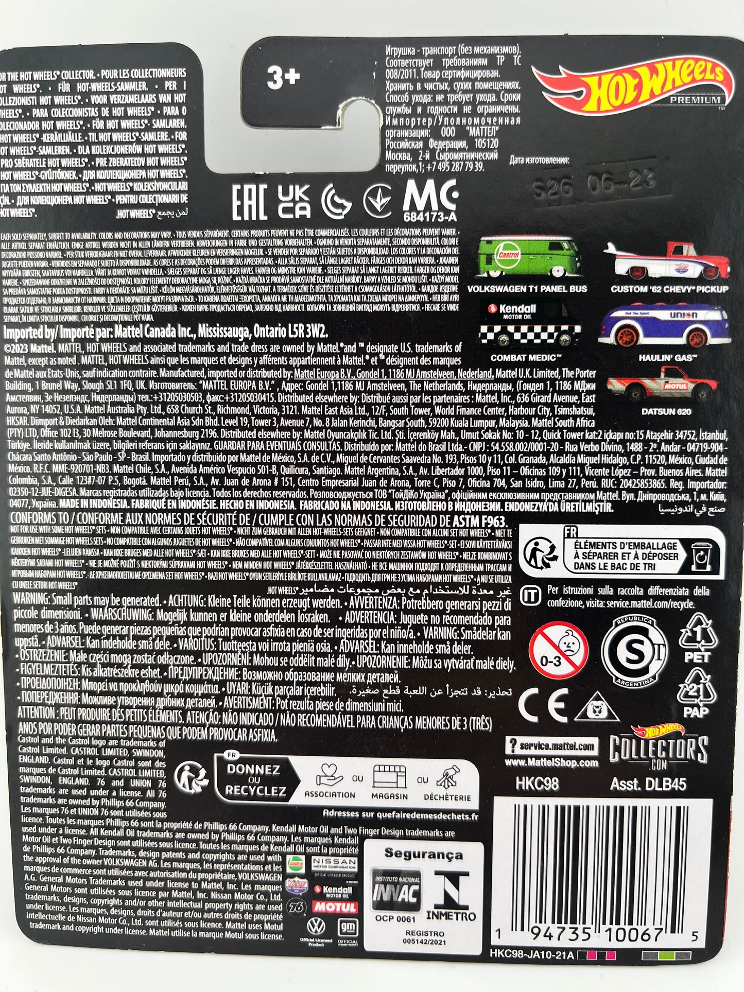 Hot Wheels Premium – Combat Medic “Kendall Motor Oil” (3/5)