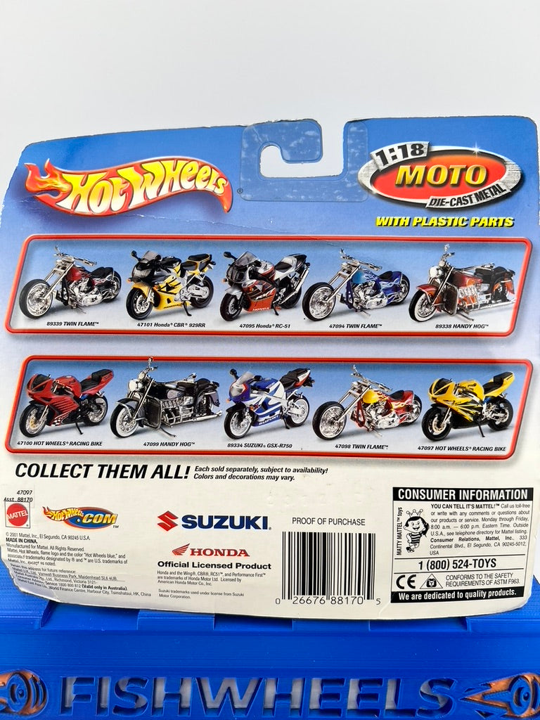 Hot Wheels Racing Bike – 1:18 Scale Fishwheels