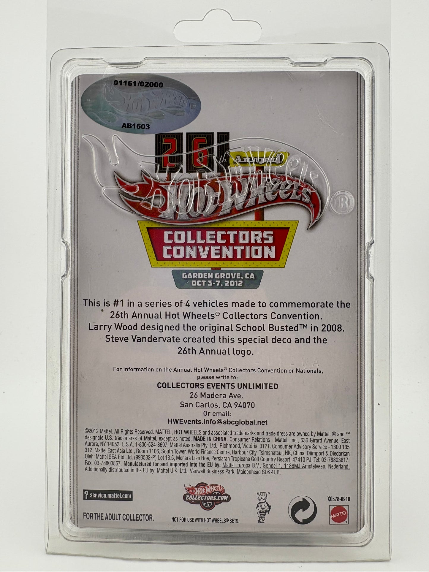 Hot Wheels School Busted – 26th Annual Collectors Convention Exclusive (2012) Fishwheels