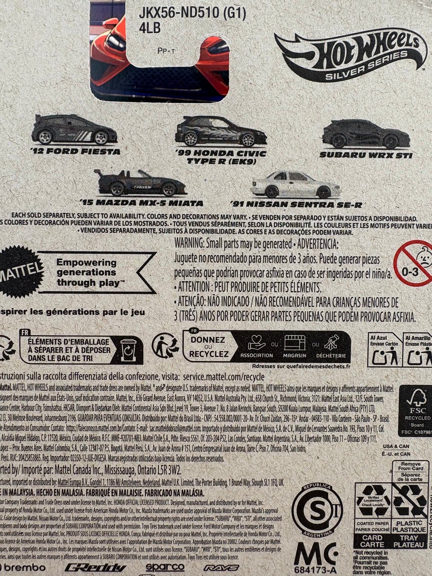 Hot Wheels Silver Series Compact Kings – Set of 5