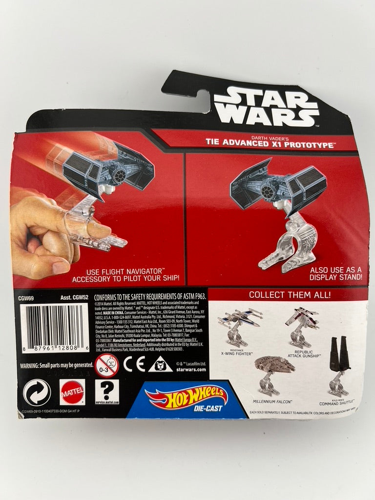 Hot Wheels Star Wars Darth Vader’s TIE Advanced X1 Prototype Fishwheels