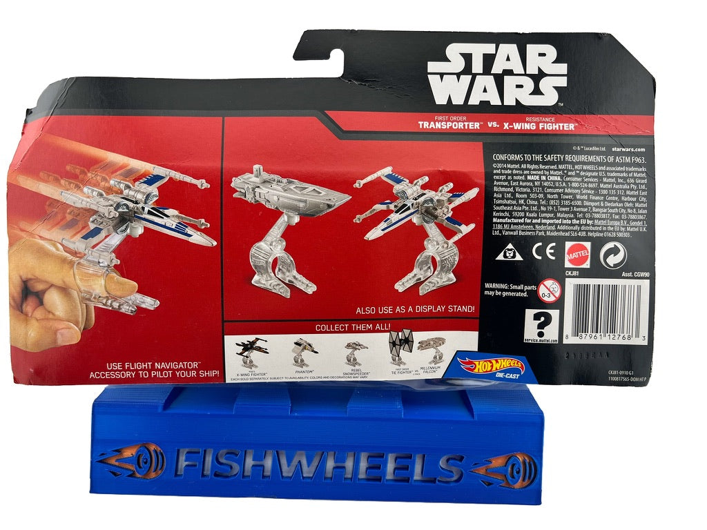 Hot Wheels Star Wars Die-Cast: First Order Transporter vs. Resistance X-Wing Fighter Fishwheels