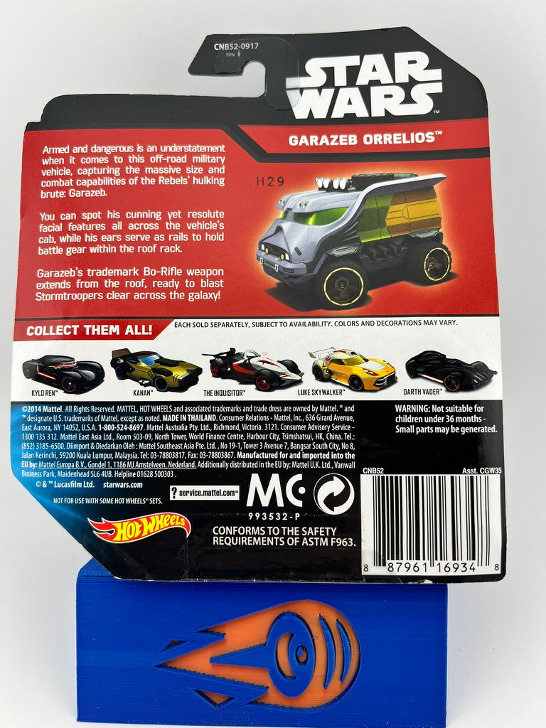 Hot Wheels Star Wars Garazeb Orrelios Vehicle Fishwheels