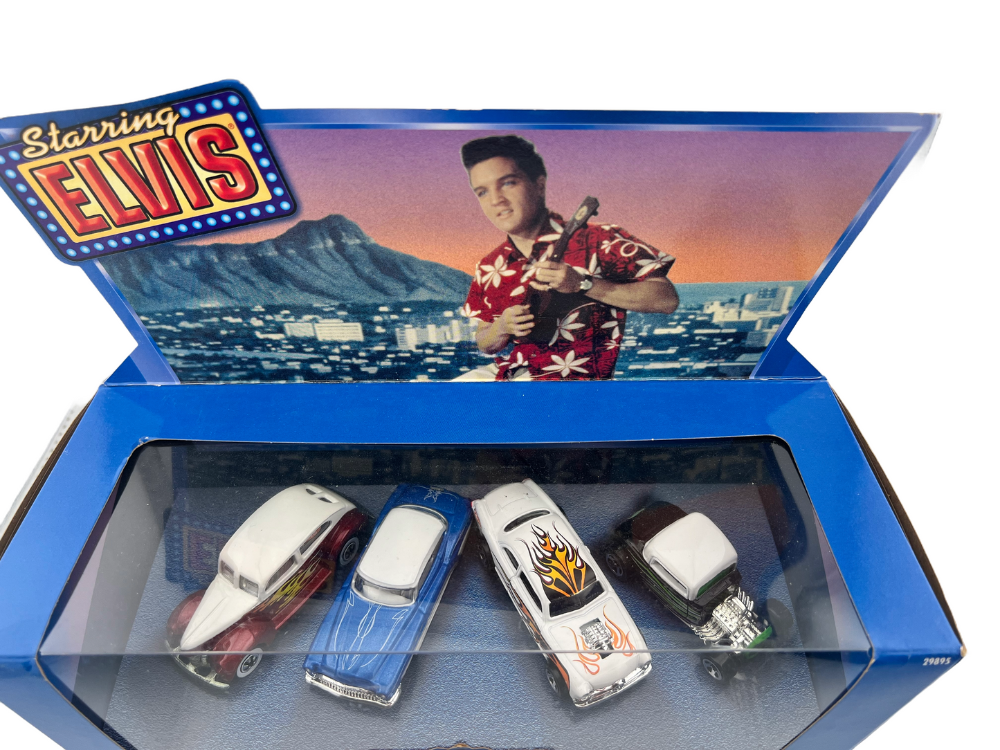Hot Wheels Starring Elvis Target Exclusive Drive-In "Blue Hawaii" Car Set Fishwheels