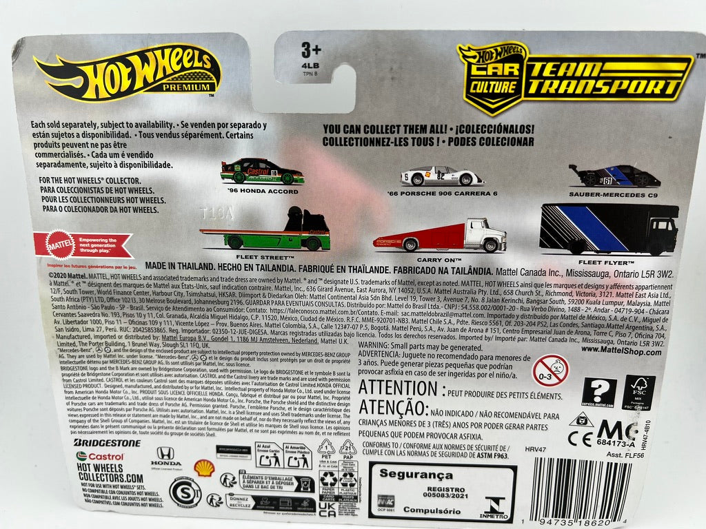 Hot Wheels Team Transport ’66 Porsche 906 Carrera 6 & Carry On Fishwheels