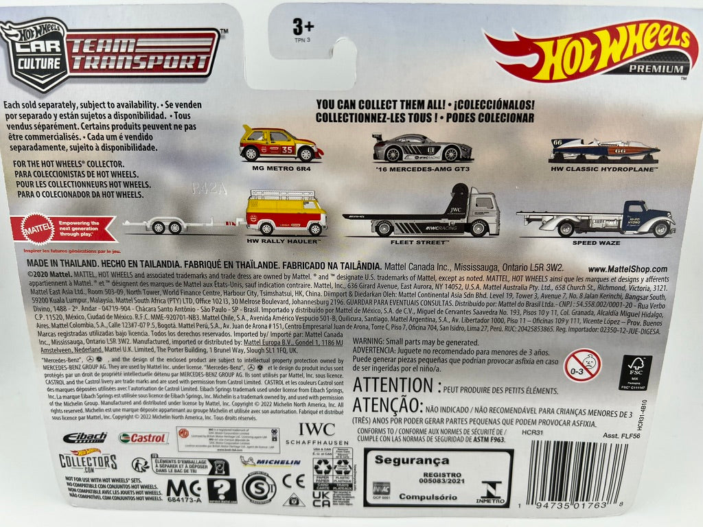 Hot Wheels Team Transport HW Classic Hydroplane Speed Waze Fishwheels