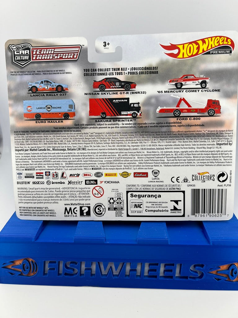 Hot Wheels Team Transport Nissan Skyline GT-R (BNR32) Sakura Sprinter Fishwheels