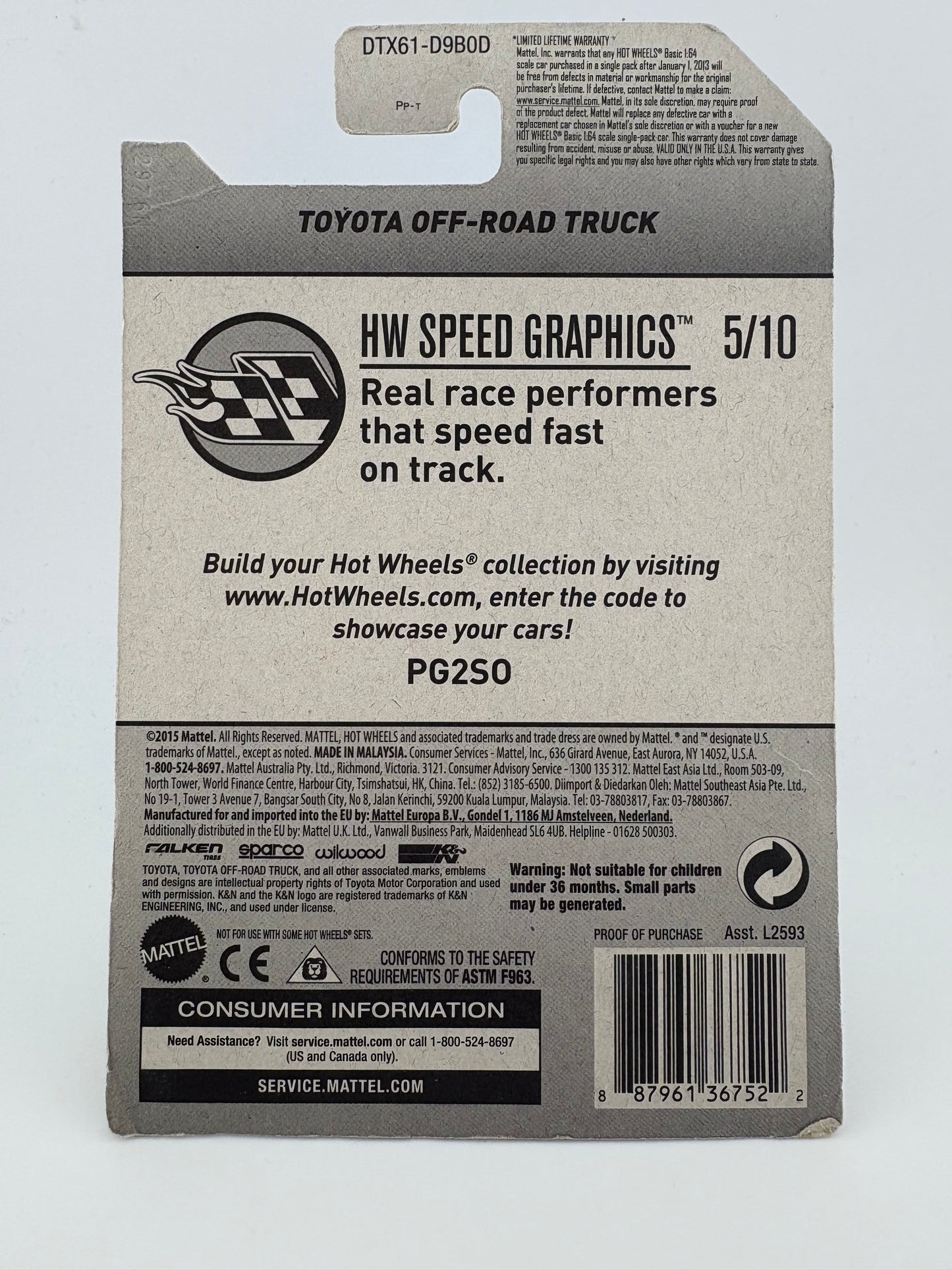 Hot Wheels Toyota Off-Road Truck – Falken Tires Livery