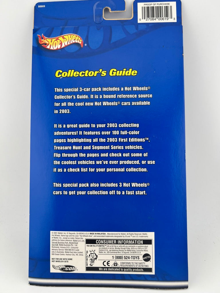 Hot Wheels Vintage Collector’s Guide 3-Car Pack with 2003 Guide Fishwheels