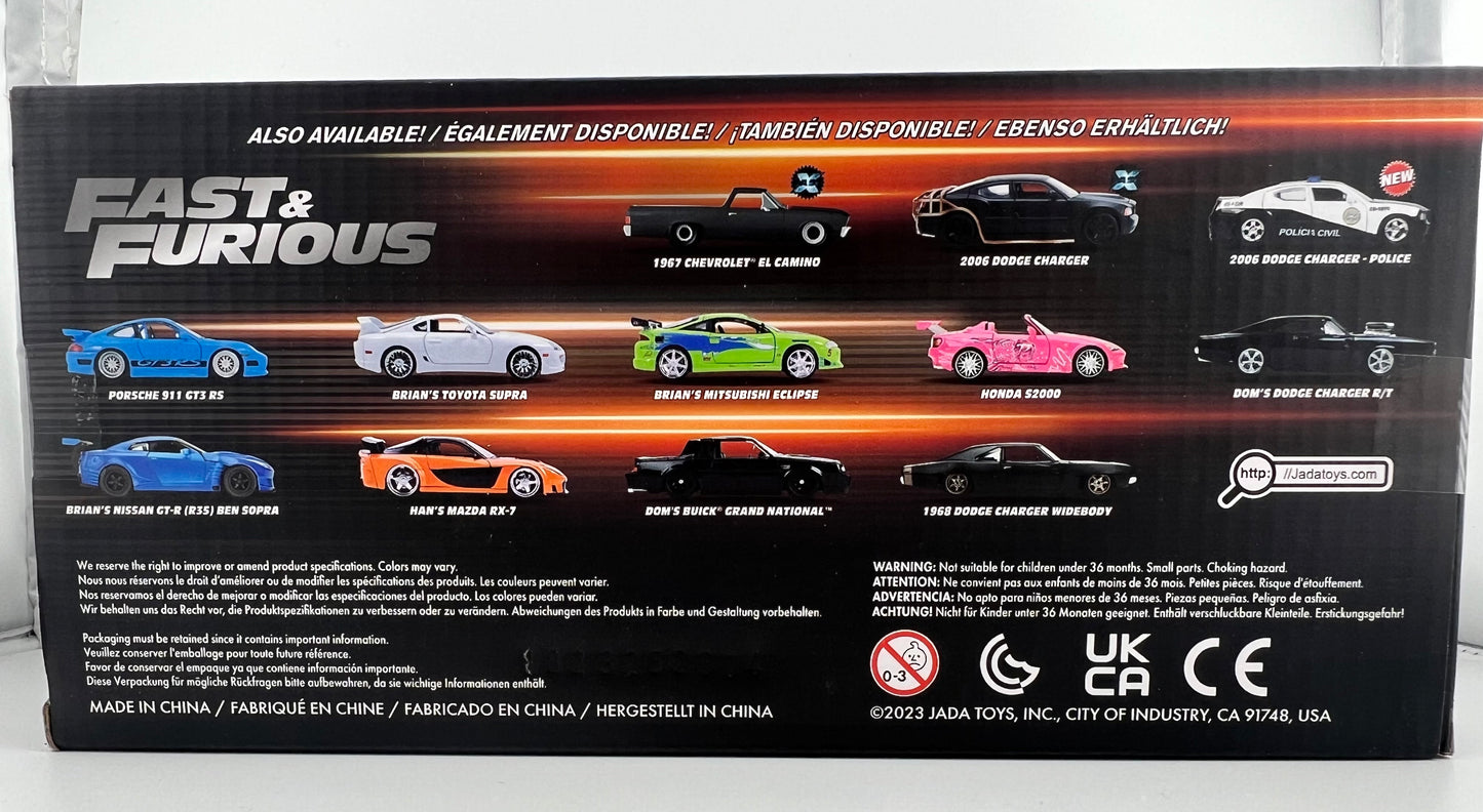 Jada Fast & Furious: Brian's Nissan Skyline GT-R R34 (Turquoise) 1/24 Scale