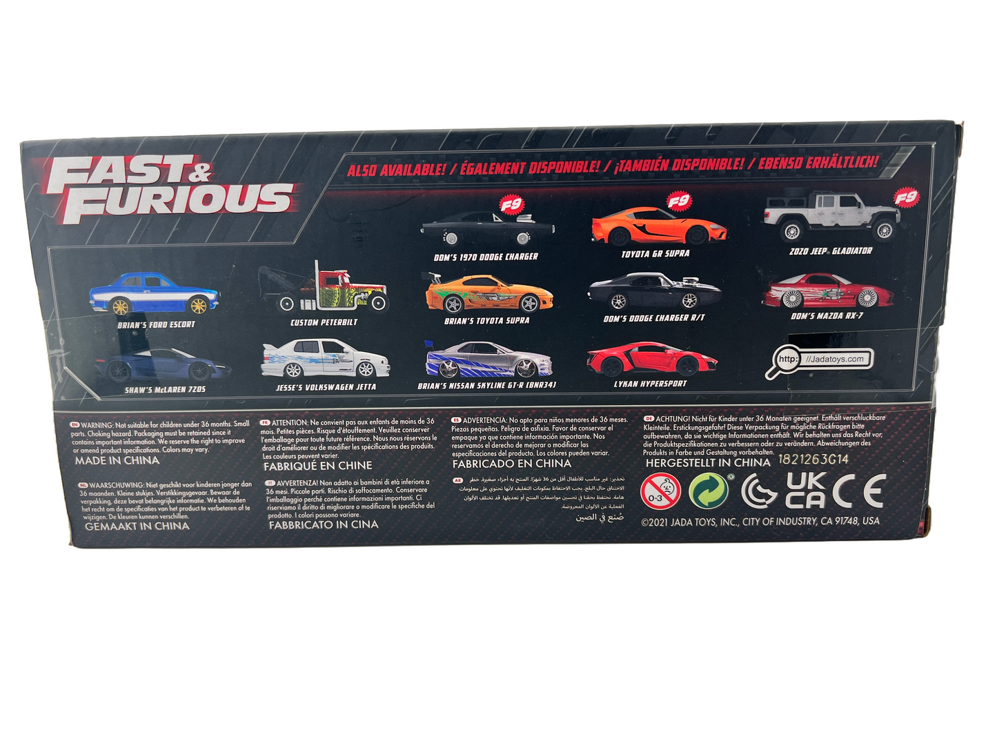 Jada Fast & Furious Brian's Toyota Supra (Orange) 1:24