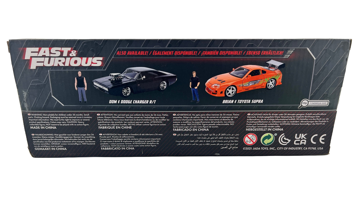 Jada Fast & Furious Brian's Toyota Supra with die-cast figure 1:18 scale