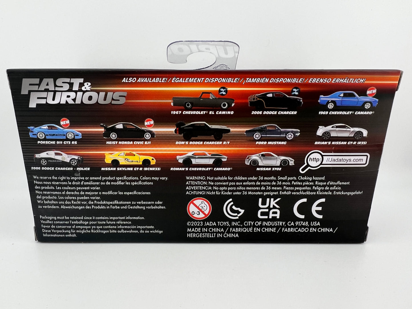 Jada Brian's Nissan GT-R (R35) Fast & Furious 1:32 Fishwheels