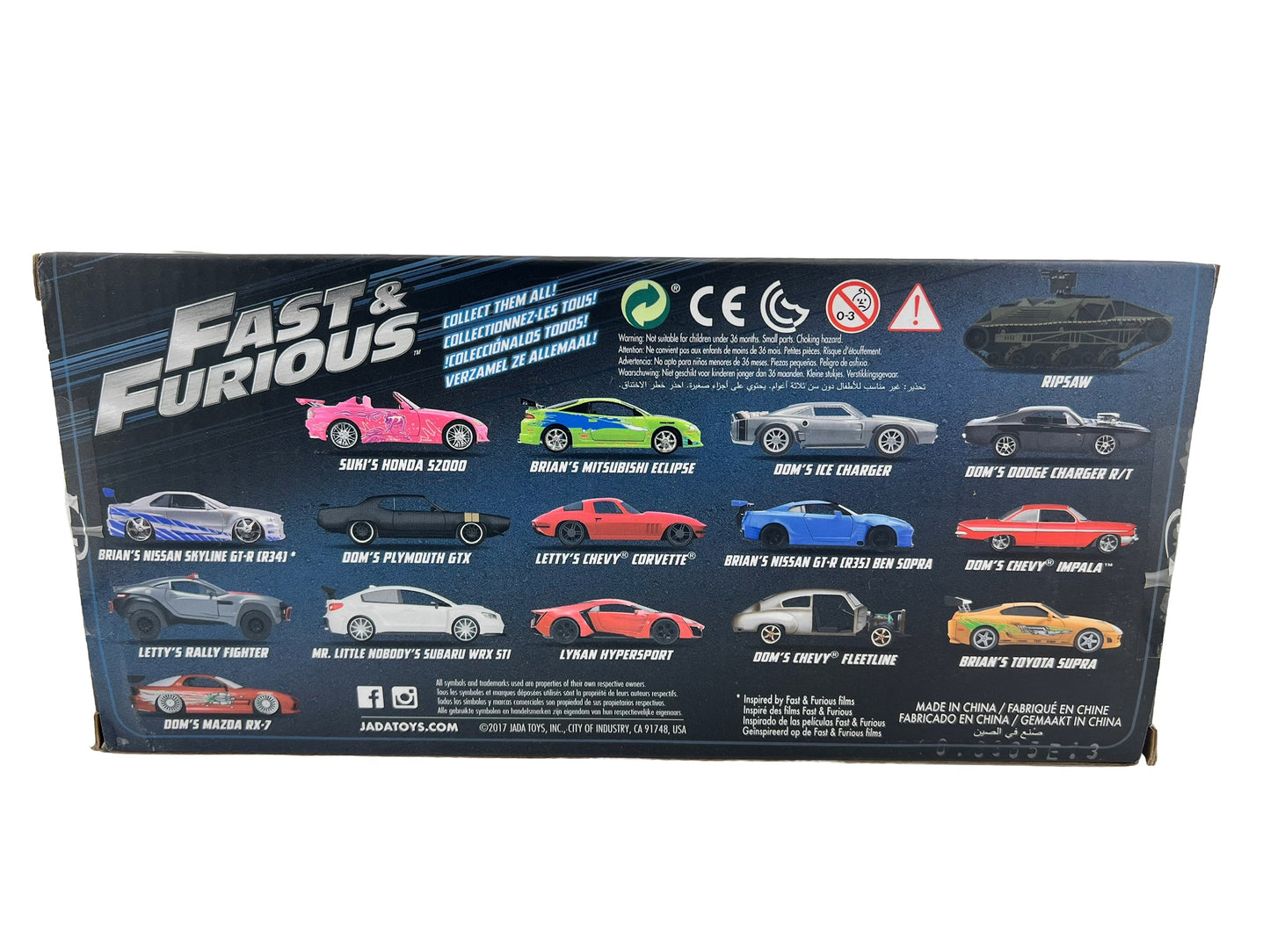 Jada Fast & Furious Mr. Little Nobody’s Subaru WRX STI 1:24 Fishwheels