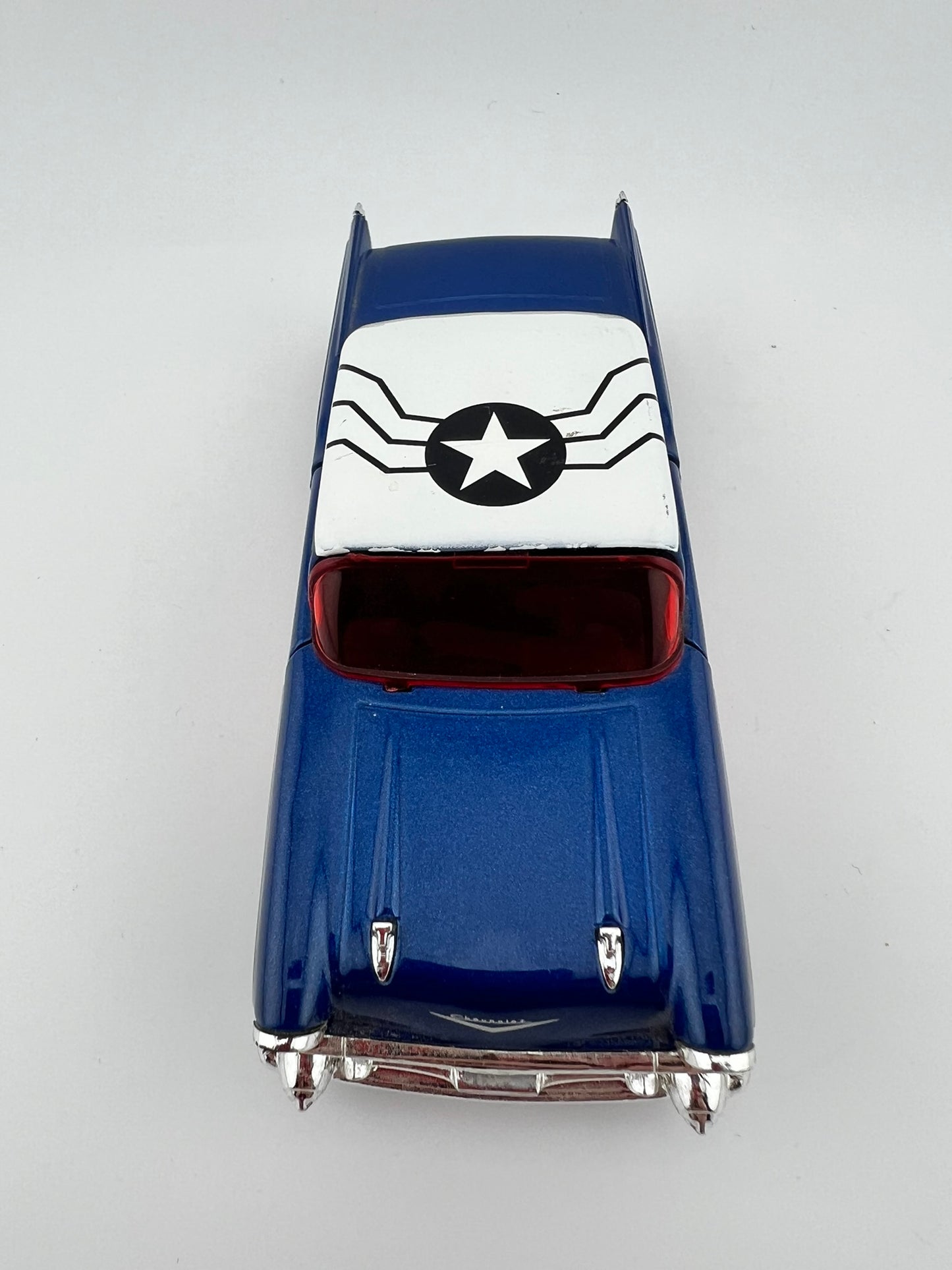 Jada Marvel Falcon 1957 Chevrolet Bel Air Diecast 1:32 Fishwheels