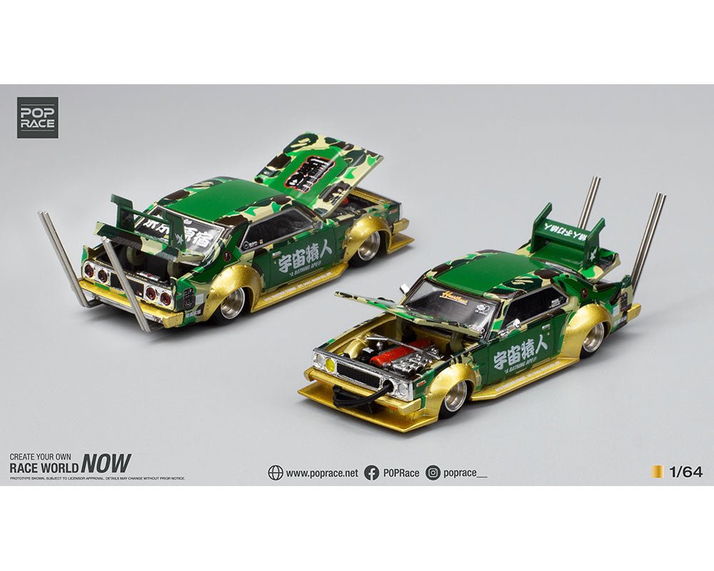 Nissan Skyline C210 Kaido Racer Bosozuko Style – Bape 30th Anniversary Edition Pop Race - Fishwheels