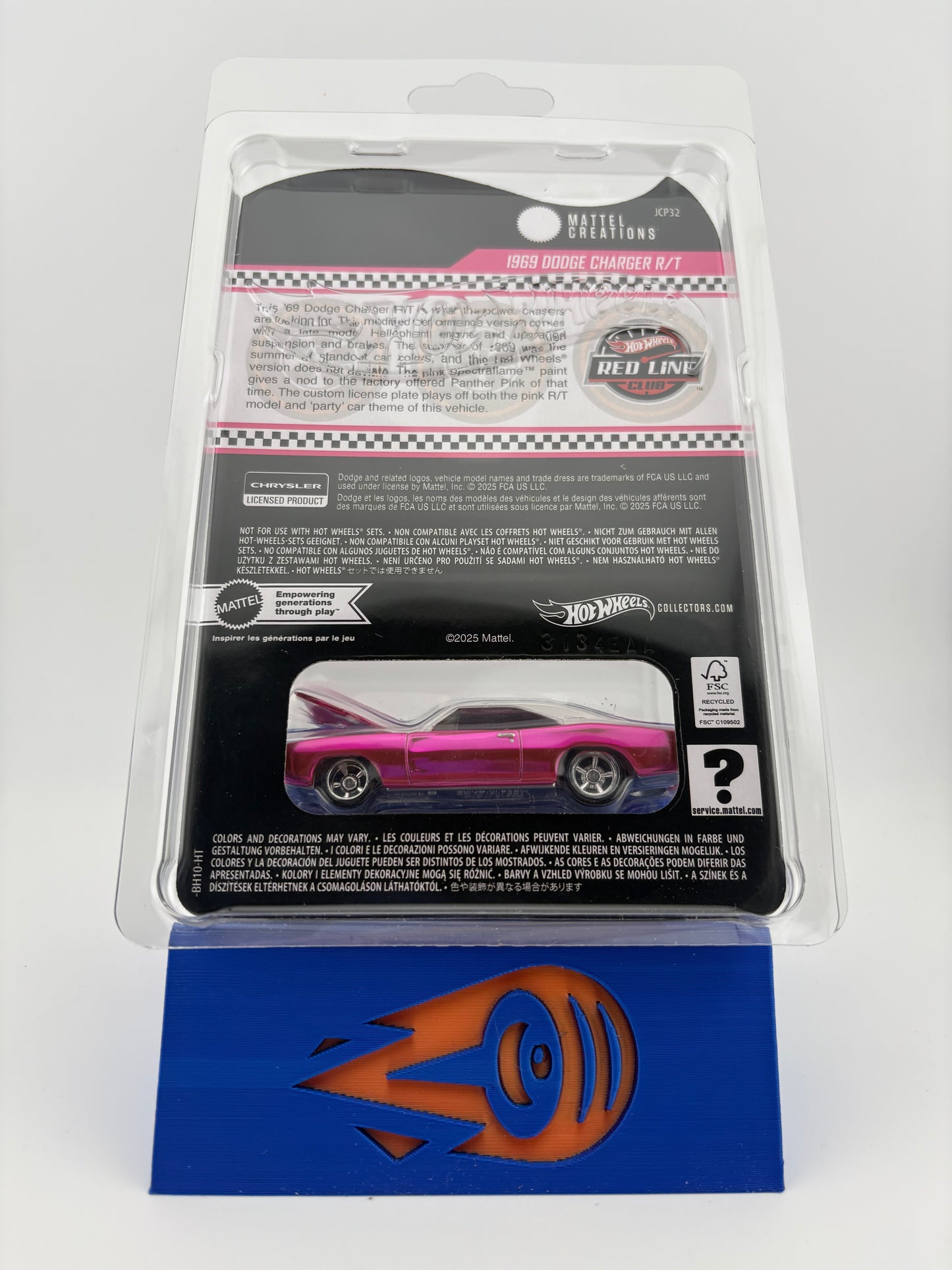 RLC 1969 Dodge Charger (Pink) Fishwheels