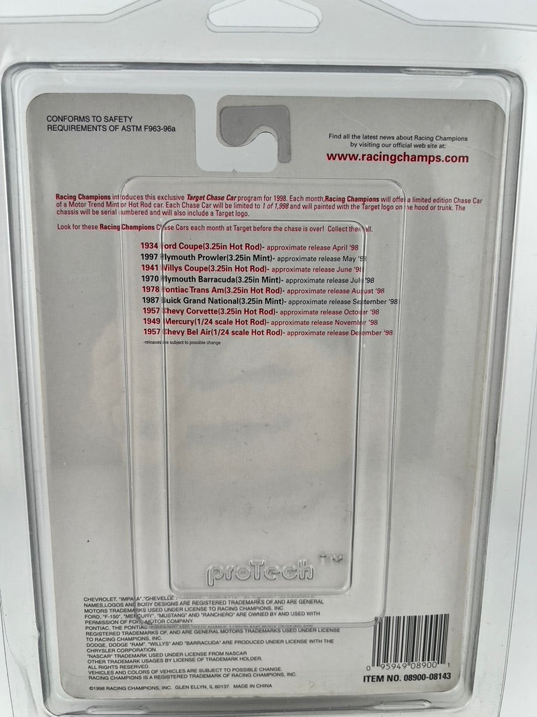 Racing Champions Hot Rod Magazine – 1934 Ford Coupe (Target Chase Car) Fishwheels