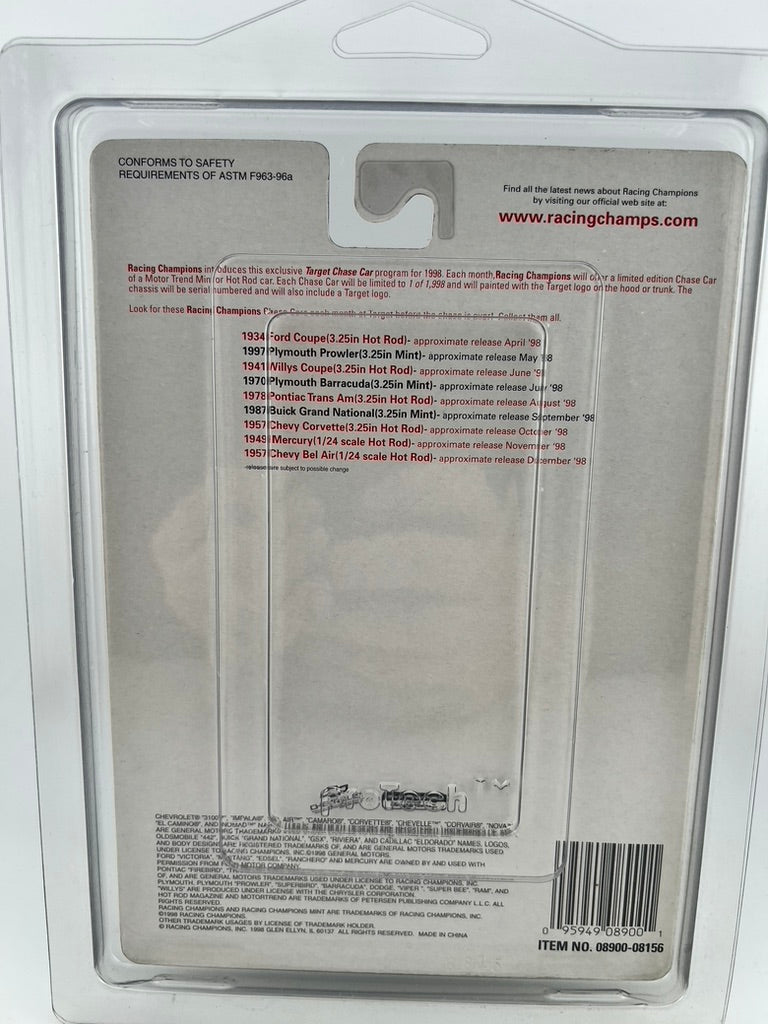 Racing Champions Hot Rod Magazine – 1957 Chevy Corvette (Target Chase Car) Fishwheels