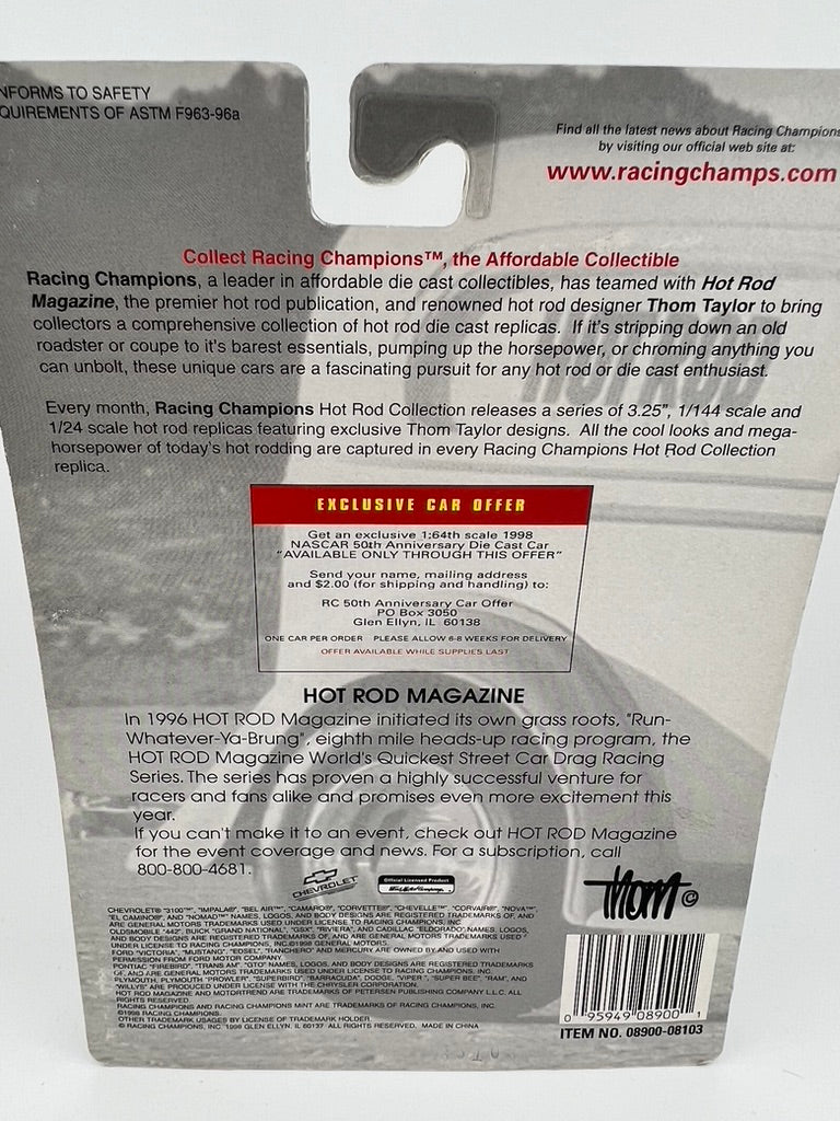 Racing Champions Hot Rod Magazine – ’57 Chevy Bel Air (Drag Racing Series) Fishwheels