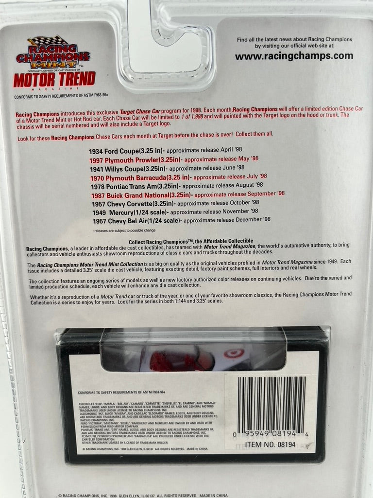 Racing Champions Mint – 1997 Plymouth Prowler (Motor Trend, Target Chase Car)