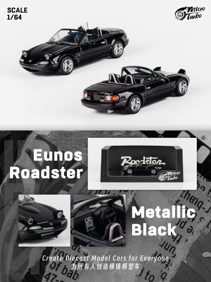 Micro Turbo Eunos Roadster - Metallic Black - Fishwheels Diecast