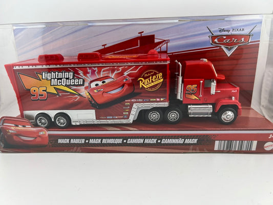 Disney Pixar Cars Mack Hauler with Lightning McQueen Fishwheels