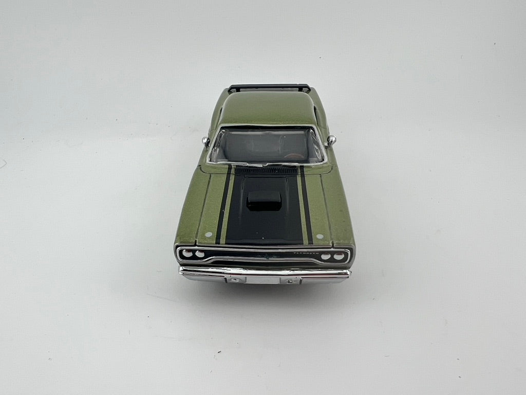 1969 Plymouth Road Runner Olive Green 1:43 Scale Fishwheels