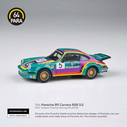 1975 Porsche 911 3.0 RSR 'Vaillant' Para 64 1:64 Scale