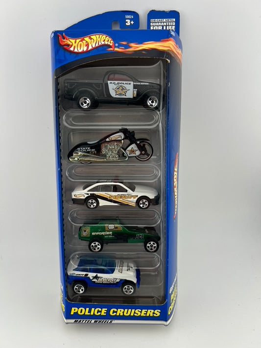 2002 Hot Wheels Police Cruisers 5-Pack Fishwheels