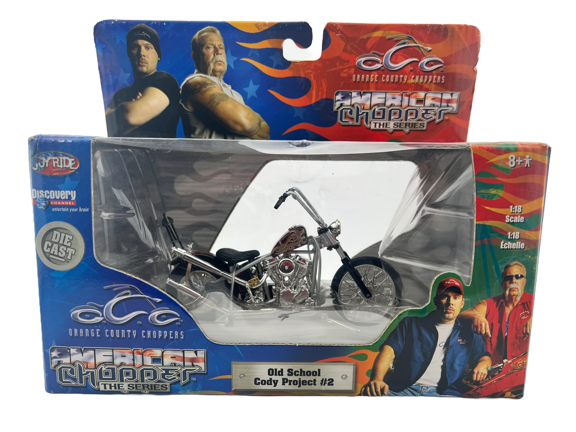2004 American Chopper Old School Cody Project #2 1:18 Scale Fishwheels