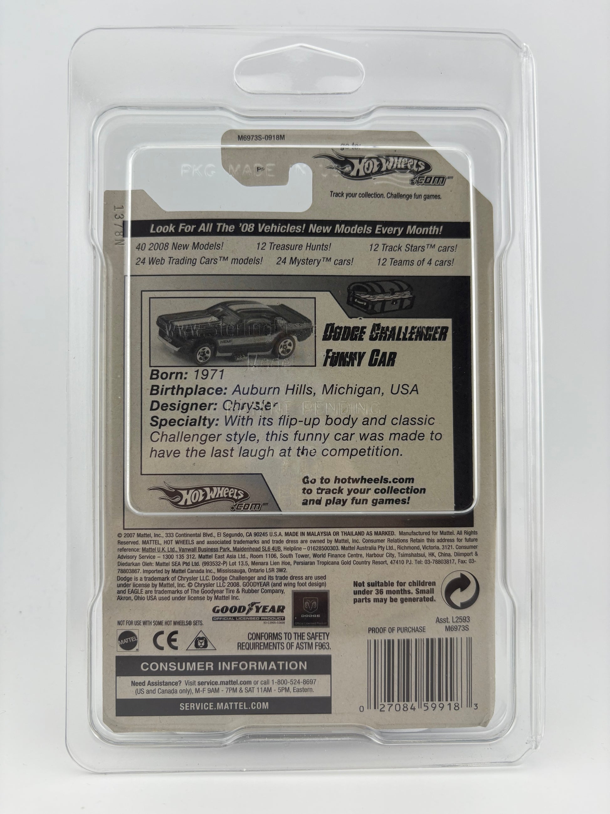 2007 Hot Wheels Treasure Hunt – Dodge Challenger Funny Car