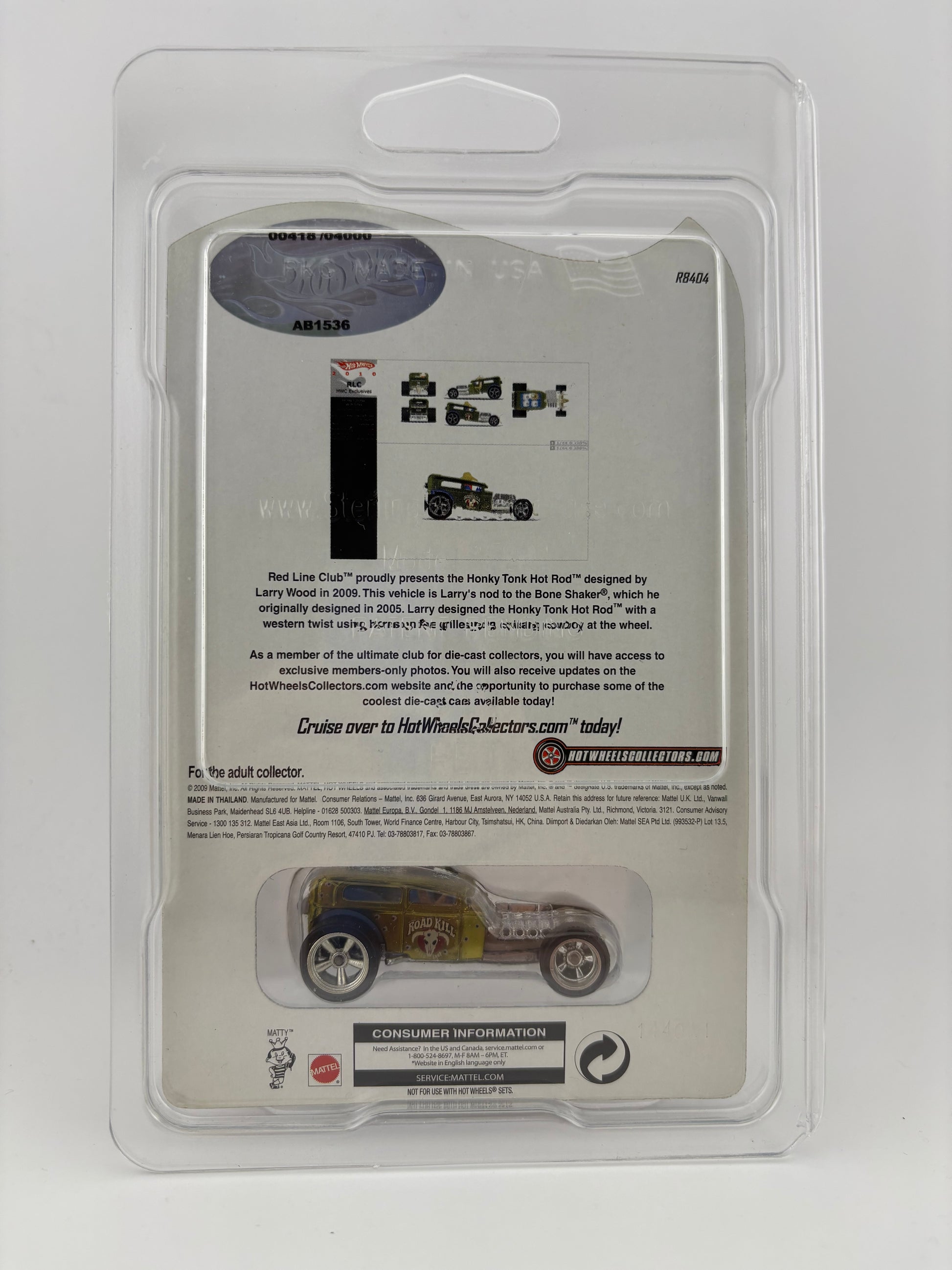 2009 Hot Wheels Red Line Club Exclusive – Honky Tonk Hot Rod™ (00418/004000)