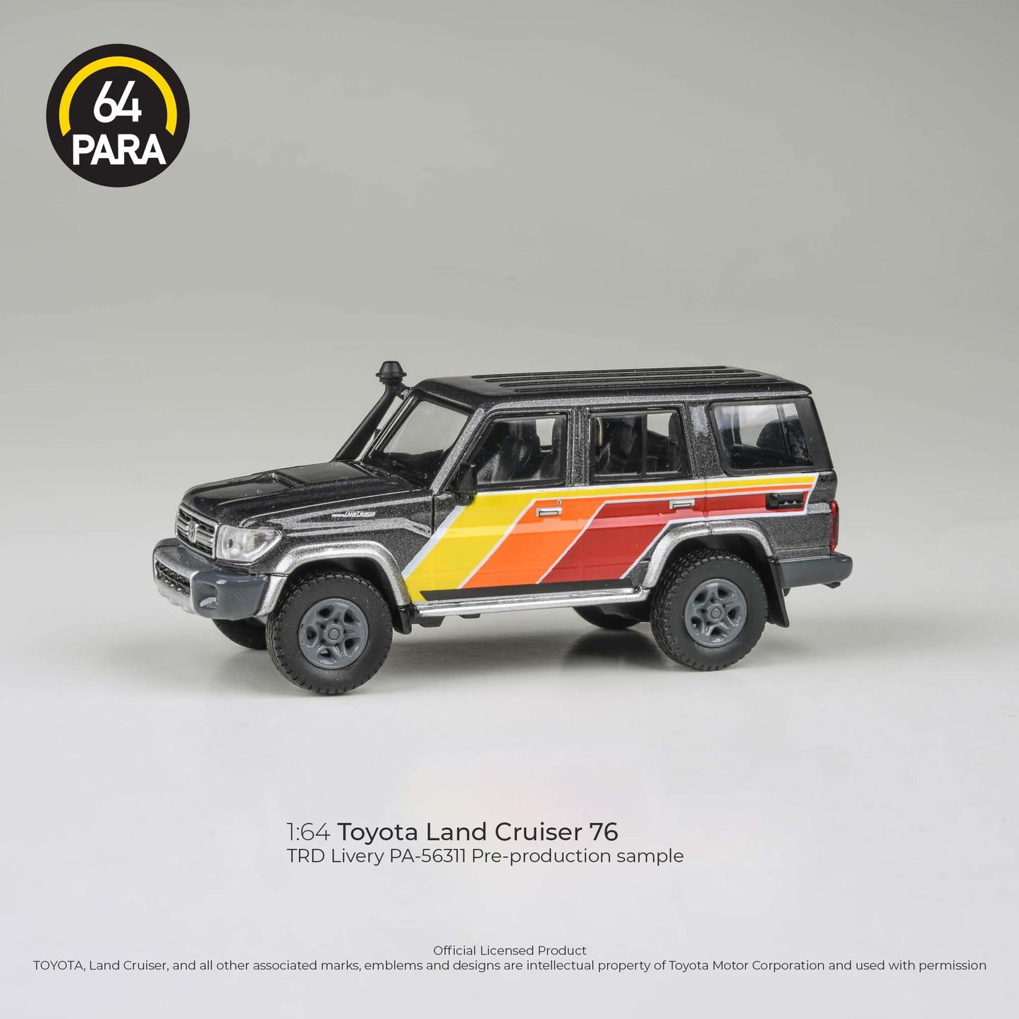 2014 Toyota Land Cruiser LC 76 TRD Livery LHD Para 64 1:64 Scale Fishwheels