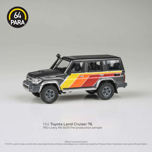 2014 Toyota Land Cruiser LC 76 TRD Livery LHD Para 64 1:64 Scale Fishwheels