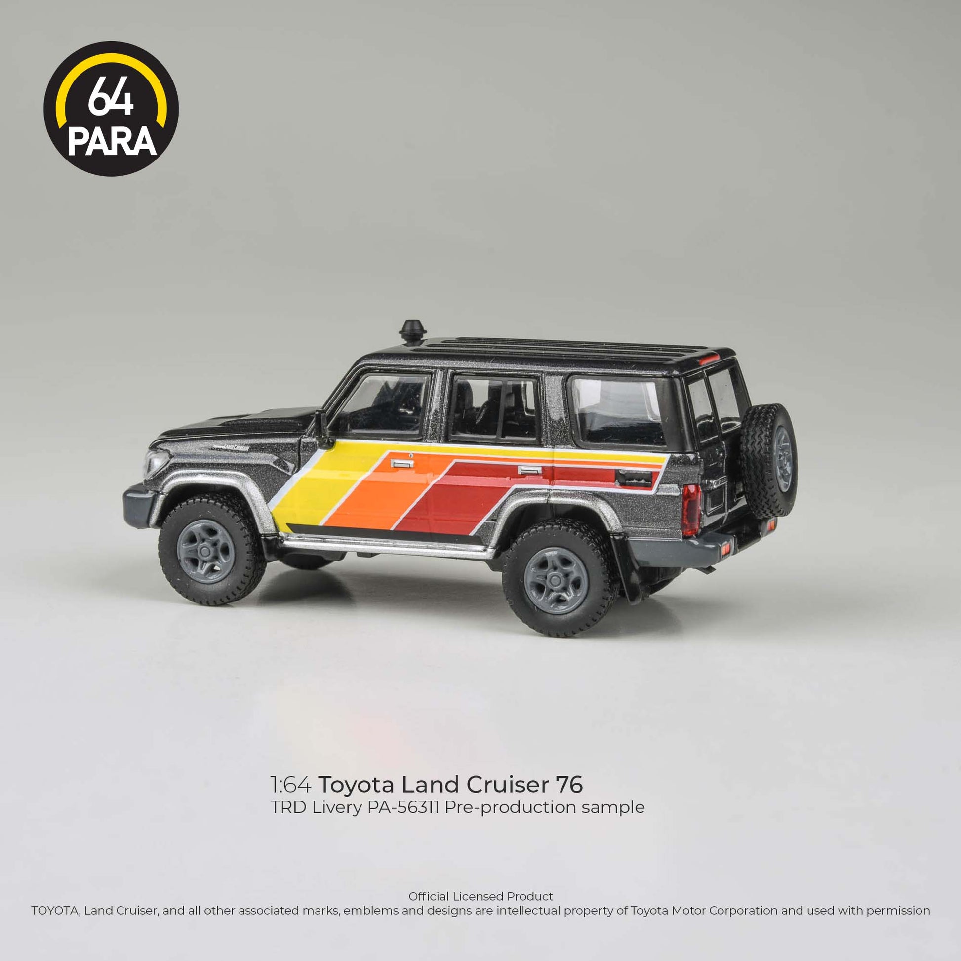 2014 Toyota Land Cruiser LC 76 TRD Livery LHD Para 64 1:64 Scale Fishwheels