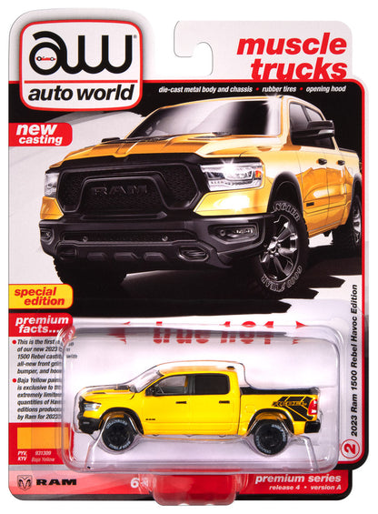 2023 Dodge Ram Rebel Havoc Edition Baja Yellow w/Rebel Graphics Auto World - Fishwheels