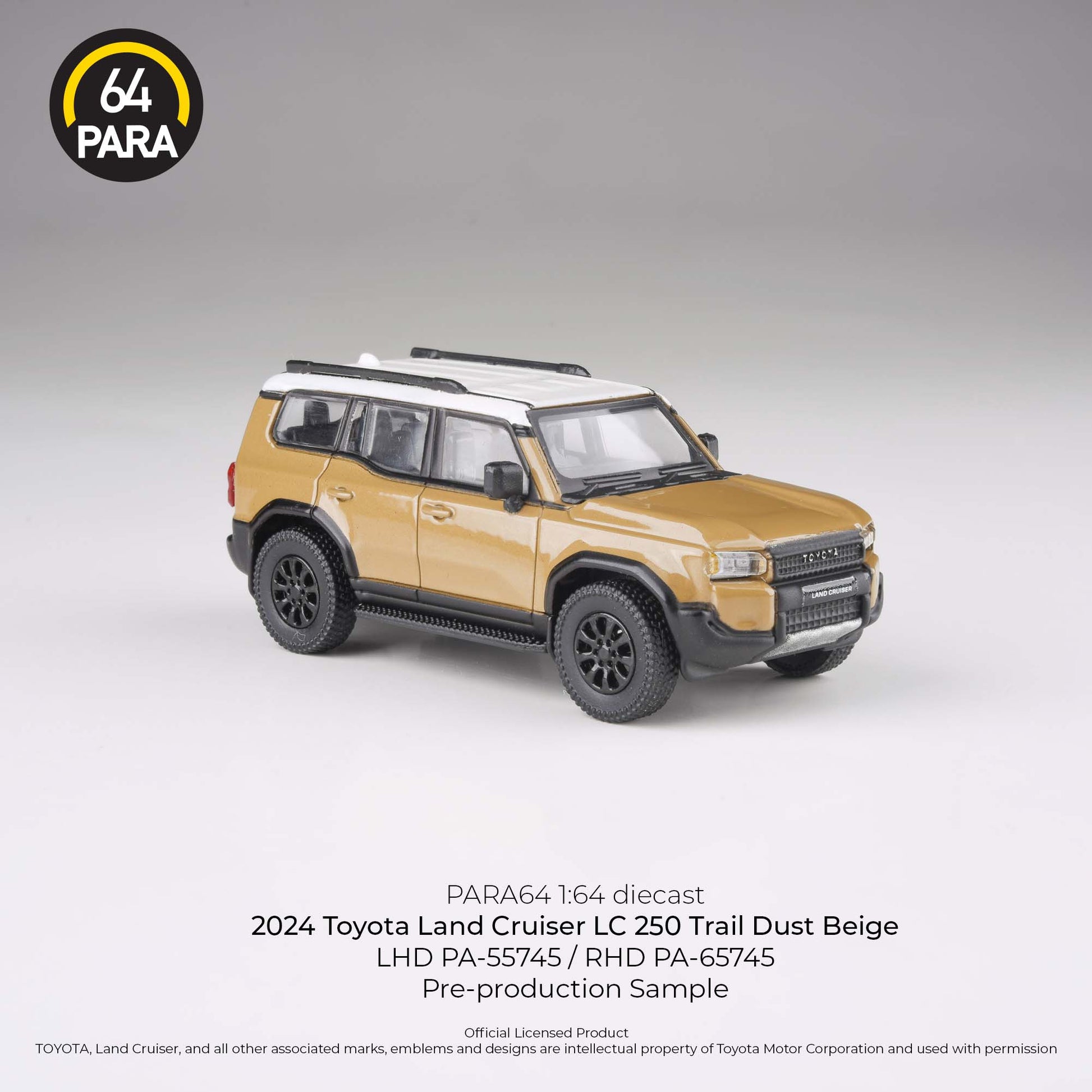 2024 Toyota Land Cruiser 250 Trail Dust Para 64 1:64 Scale Fishwheels