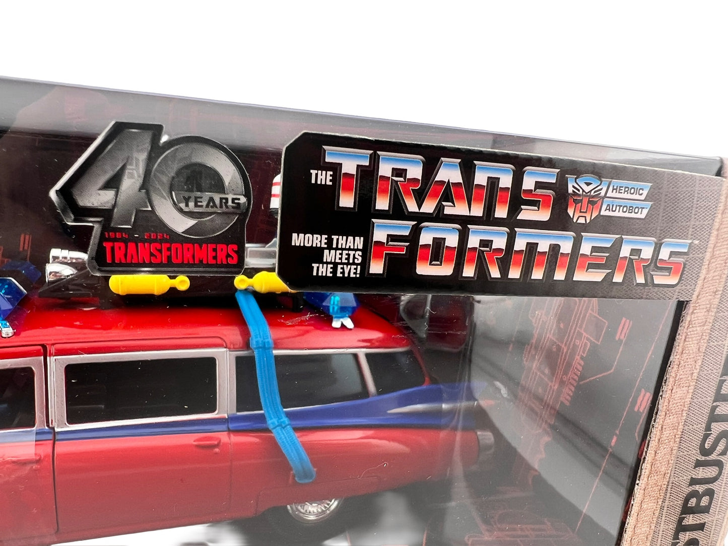 Jada Toys Ghostbusters x Transformers Ecto-1 (40 Years Transformers Edition) Fishwheels