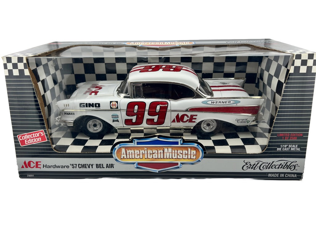 American Muscle 1957 Chevy Bel Air Ertl Collectibles ACE 1:18 Fishwheels