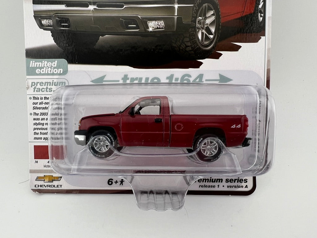 Auto World 2003 Chevrolet Silverado Short Bed Red Fishwheels