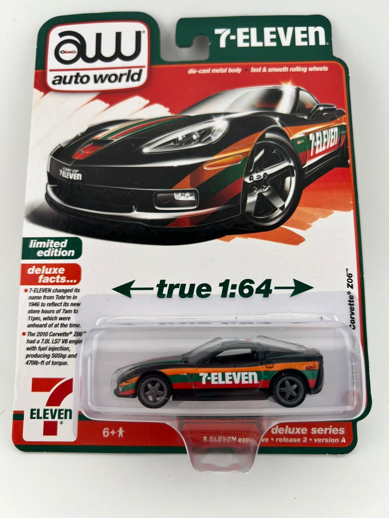 Auto World 7-Eleven Deluxe Series – 2010 Chevy Corvette Z06 Fishwheels