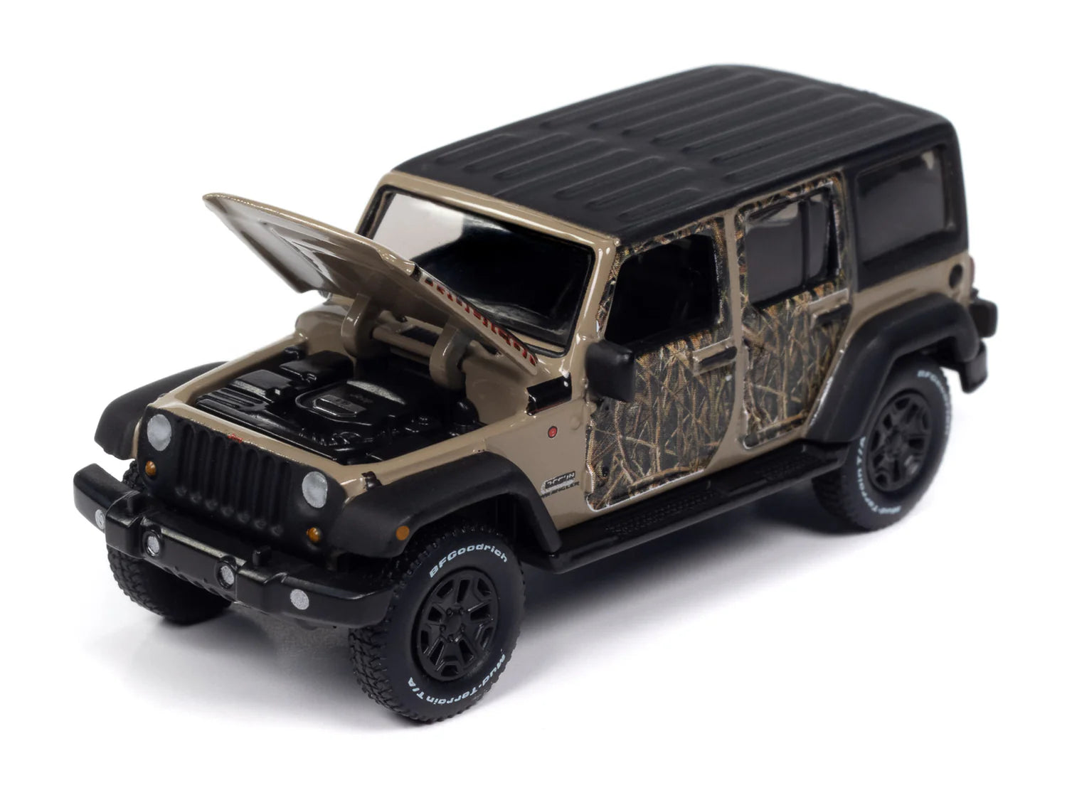 Auto World BCC Premium 2018 Jeep Wrangler Rubicon Recon 1:64 Scale Fishwheels