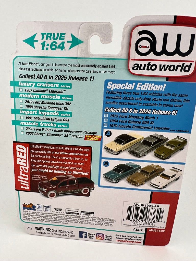 Auto World Muscle Trucks – 2005 Chevy Silverado SS Custom (Metallic Teal) Fishwheels