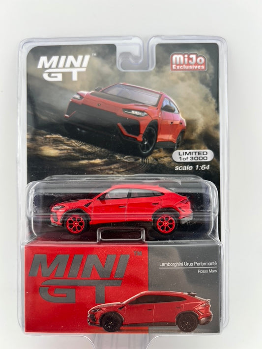 (CHASE) Mini GT Lamborghini Urus Performante Ross Mars Fishwheels