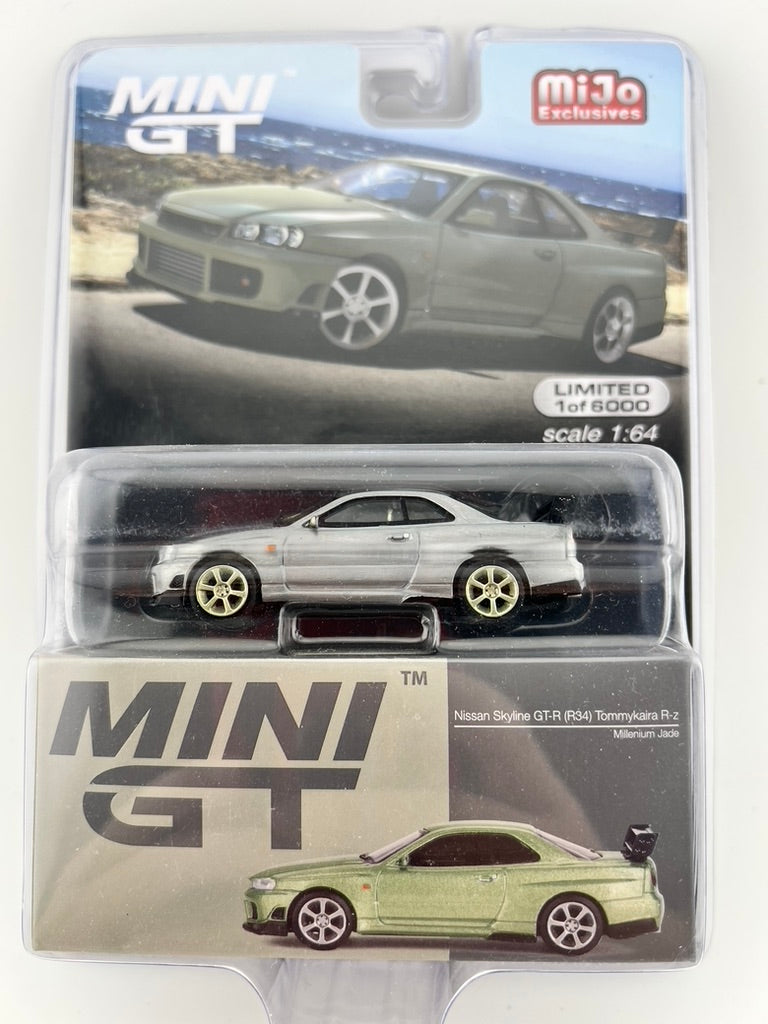 (CHASE) Mini GT Nissan Skyline GT-R (R34) Tommykaira R-Z Fishwheels