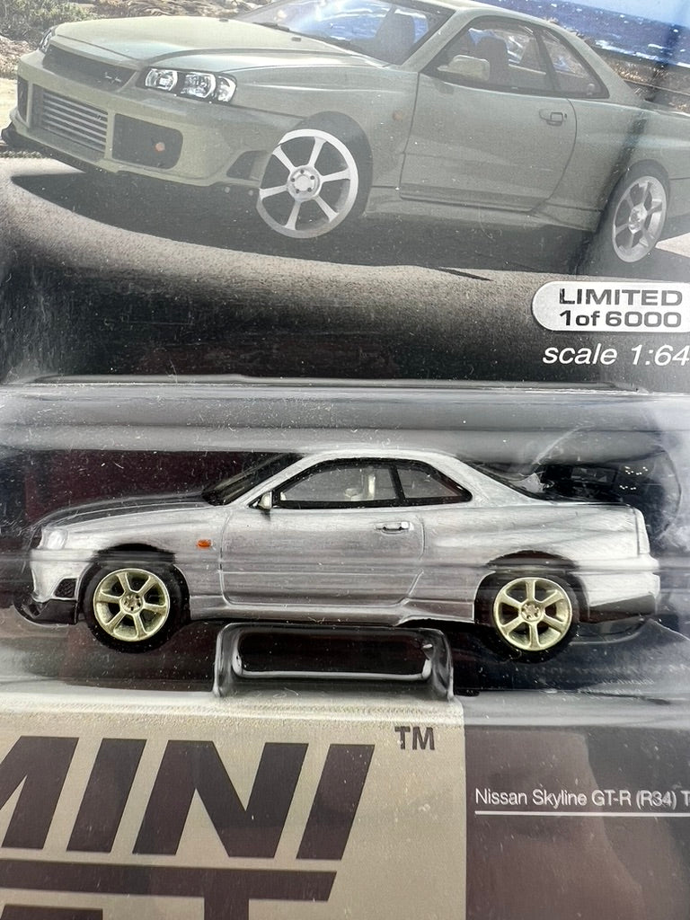 (CHASE) Mini GT Nissan Skyline GT-R (R34) Tommykaira R-Z Fishwheels