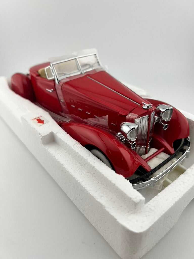 Danbury Mint 1934 Packard V-12 LeBaron Speedster – Red Fishwheels