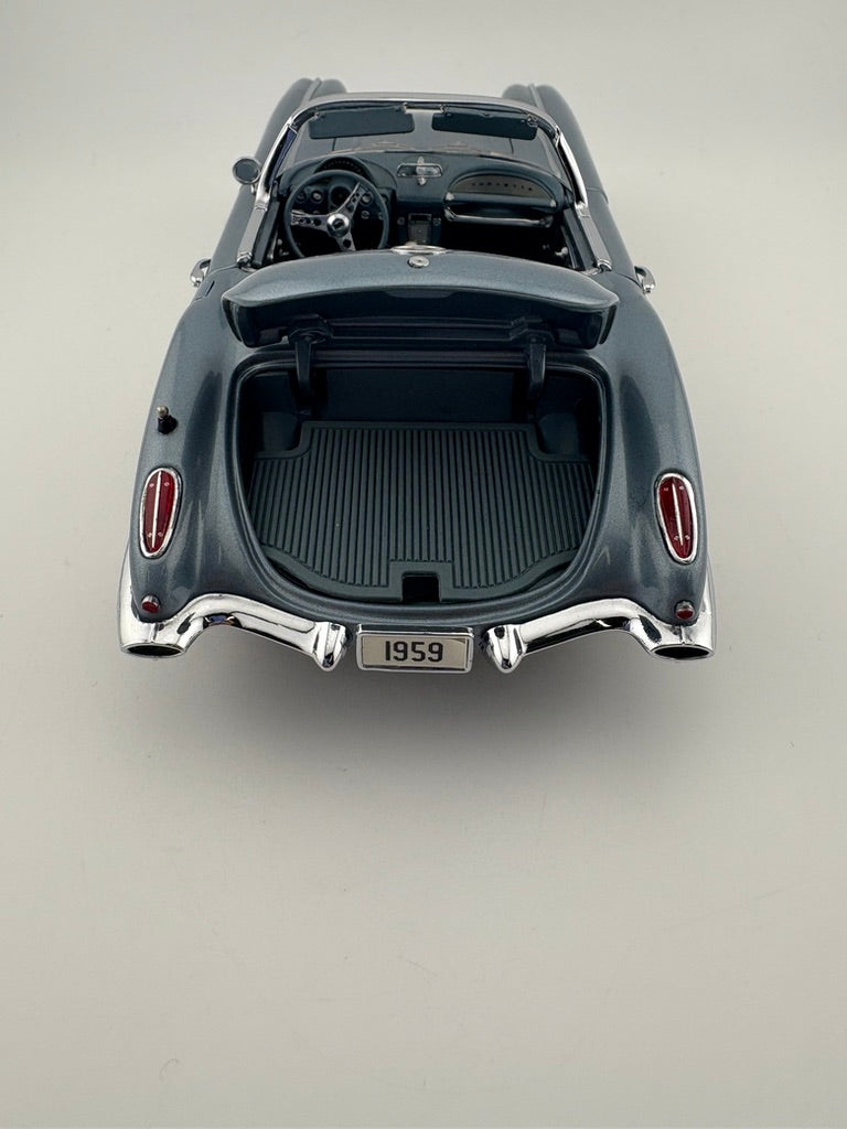 Danbury Mint Limited Edition 1959 Chevrolet Corvette Diecast Collectible Fishwheels